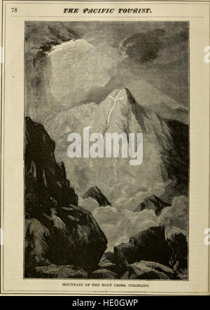 *The Pacific Tourist* (Williams' Illustrated TRANS-Continental Guide, 1883) fournit un guide complet pour voyager de l'Atlantique à l'océan Pacifique, détaillant les itinéraires ferroviaires, les paysages et les principales destinations en cours de route. Banque D'Images