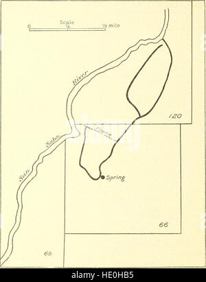 Documents d'approvisionnement en eau et d'Irrigation de l'United States Geological Survey (1902) Banque D'Images