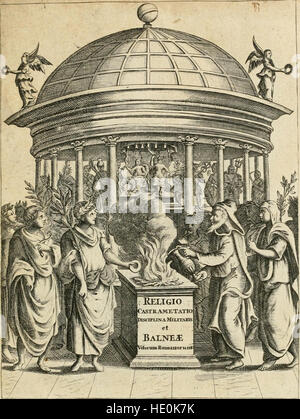 Religio Romanorum Veterum castrametatio, disciplina militaris et ut antiquis numismatibus ex balneae et lapidibus demonstrata (1686) Banque D'Images