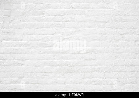 White brick wall texture background Banque D'Images