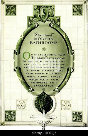 Salles de bain moderne - avec des informations utiles et un certain nombre de suggestions utiles au sujet de la plomberie pour les constructeurs ou ceux sur le point de rénover leurs logements actuels (1912) Banque D'Images