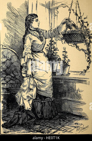 Notre tenue ; ou, les moeurs, la conduite et la robe de la société la plus raffinée ; y compris des formes de lettres, invitations, etc., etc. Aussi, des suggestions précieuses sur la culture d'accueil et de formation (1885) Banque D'Images