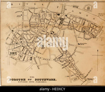 L'histoire et des antiquités de Londres, Westminster, Southwark, et pièces à côté (1837) Banque D'Images