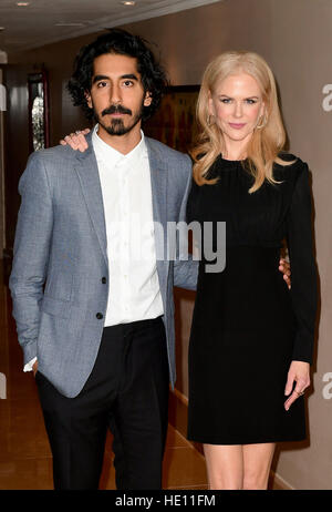 Dev Patel et Nicole Kidman assistent à une session de questions-RÉPONSES BAFTA pour le film Lion, au Mayfair Hotel de Londres Banque D'Images