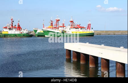 Les navires de la garde côtière à port de Lauwersoog, Frise, Pays-Bas, la mer des Wadden. JAN VAN GENT (GARDE CÔTIÈRE CANADIENNE) - Navire Sécurité veille Banque D'Images