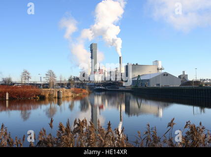 Suiker Unie (betterave à sucre) à l'usine de traitement et de raffinage à Hoogkerk - Vierverlaten, Groningen, Pays-Bas, une division de Royal Cosun Banque D'Images