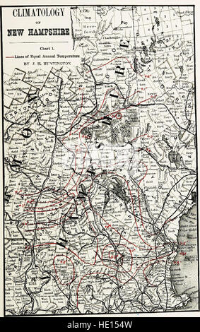 La géologie du New Hampshire. Un rapport comprenant les résultats d'explorations commandé par l'assemblée législative (1874) Banque D'Images