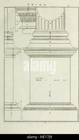 J'qvattro libri dell'architettvra di Andrea Palladio - ne' quali, dopo un breue Trattato de' cinque ordini, et di quelli che sono piu, auertimenti necessarii fabricare nel ; si tratta delle cas Banque D'Images