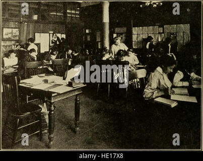 Préparation pour les métiers du commerce de Manhattan ; école de filles, une école de formation professionnelle pour les garçons, l'école professionnelle de Murray Hill, Brooklyn école professionnelle pour les garçons (1916) Banque D'Images