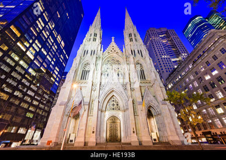 La Cathédrale Saint-Patrick de New York. Banque D'Images