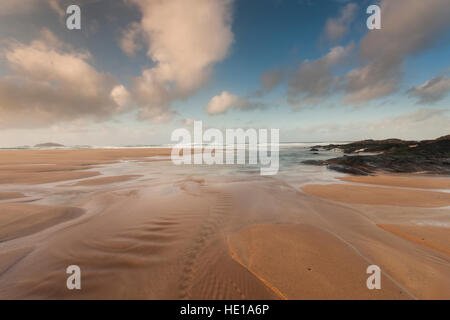 Une vue de Sandwood Bay, Sutherland, Scotland, UK. Banque D'Images