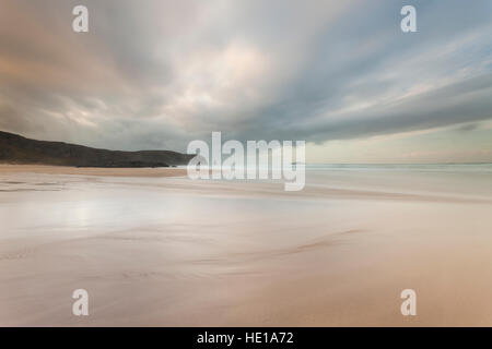 Une vue de Sandwood Bay, Sutherland, Scotland, UK. Banque D'Images