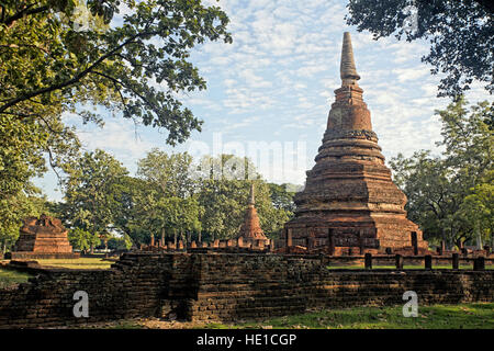 Phet Chakungrao ruines, Kampeng, Parc historique de Kamphaeng Phet, Thaïlande Banque D'Images