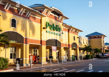 Pi. Fort Myers Florida,Publix,supermarché,épicerie,entrée extérieure,FL161129204 Banque D'Images