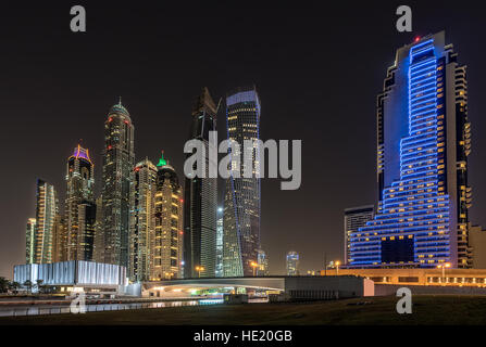 La marina de Dubaï aux Émirats arabes unis Banque D'Images