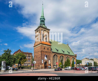 La Pologne, la Poméranie, Gdansk (Dantzig), l'église Sainte Barbara, Langgarten Banque D'Images