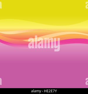 Rose et orange abstract vector waves Banque D'Images