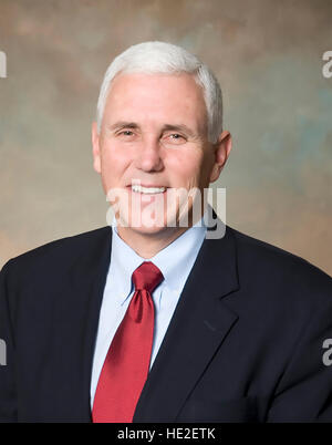 MIKE PENCE Vice-président élu en 2015 Banque D'Images