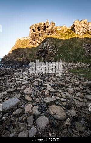 Findlater château sur la côte de Moray de l'Ecosse. Banque D'Images