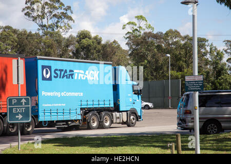 Startrack est la division de la parcelle de la logistique l'Australia Post Banque D'Images