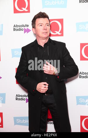 2016 Q Awards StubHub - Arrivées avec : Rick Astley Où : London, Royaume-Uni Quand : 02 Nov 2016 Banque D'Images