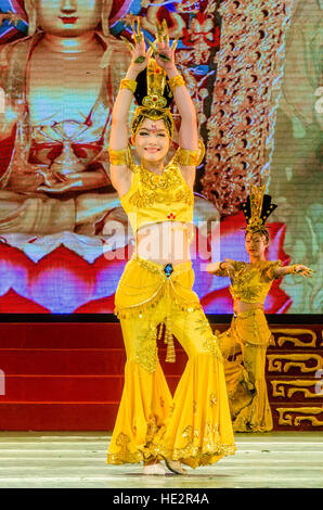 Dîner-spectacle de l'étape de la dynastie Tang Dynastie Tang Palace XIan, Chine. Banque D'Images