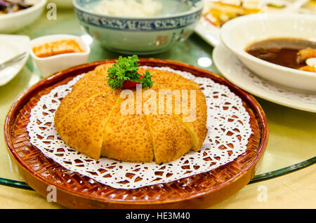 Coin cuisine locale Shanghai, Chine. Banque D'Images