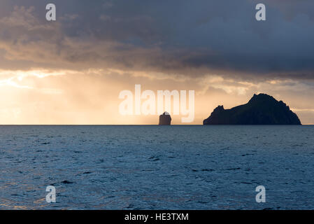 Îles de Boreray Stac et Lee, St Kilda, îles Hébrides, Ecosse, Royaume-Uni Banque D'Images