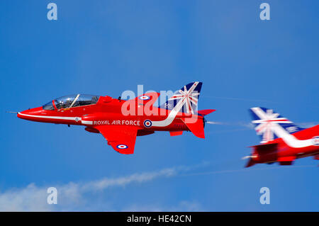 Red Arches Aerobatic Team Hawk Ti XX323, Banque D'Images