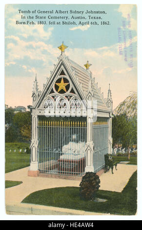 Tombe du général Albert Sidney Johnston, dans le cimetière de l'État, Banque D'Images