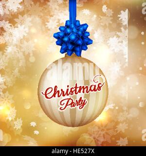 Babioles de Noël avec bannière. EPS 10 Illustration de Vecteur