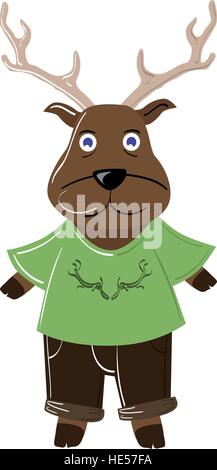 Cute vector deer Illustration de Vecteur