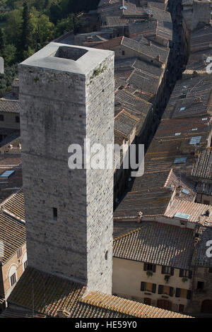 La ville médiévale de San Gimignano, Toscane, Italie. Banque D'Images