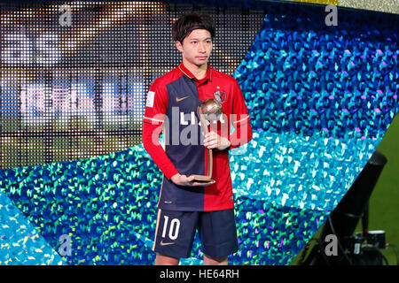 Kanagawa, Japon. Dec 18, 2016. Gaku Shibasaki (bois) : Football/soccer Coupe du Monde des Clubs de la FIFA Japon 2016 Soirée de remise des prix au stade international de Yokohama à Kanagawa, Japon . © Yohei Osada/AFLO SPORT/Alamy Live News Banque D'Images