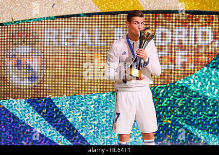 Kanagawa, Japon. Dec 18, 2016. Cristiano Ronaldo (Real) : Football/soccer FIFA Club World Cup Japon 2016 Soirée de remise des prix au stade international de Yokohama à Kanagawa, Japon . © Yohei Osada/AFLO SPORT/Alamy Live News Banque D'Images