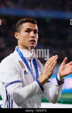 Kanagawa, Japon. Dec 18, 2016. Cristiano Ronaldo (Real) : Football/soccer FIFA Club World Cup Japon 2016 Soirée de remise des prix au stade international de Yokohama à Kanagawa, Japon . © Yohei Osada/AFLO SPORT/Alamy Live News Banque D'Images