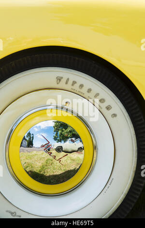 1947 Nash 600 super voiture. Roue de voiture américaine classique résumé Banque D'Images