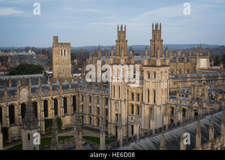 Vues générales de la ville universitaire d'Oxford, en Angleterre, Royaume-Uni Banque D'Images