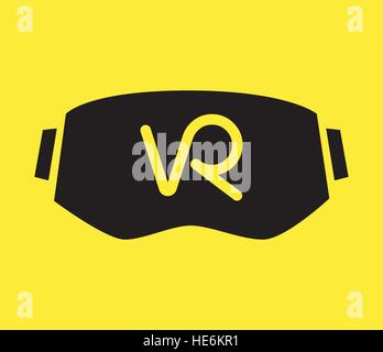 Réalité virtuelle et 3D Design icône lunettes Illustration de Vecteur