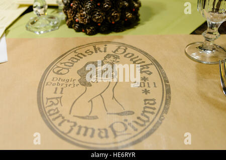 Gdanski Bowke, le plus vieux restaurant de Gdansk Banque D'Images