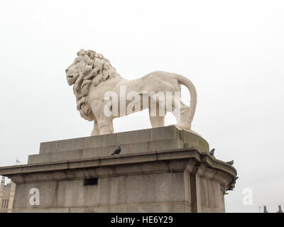 Lion de la South Bank Banque D'Images