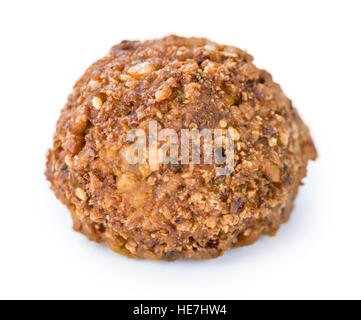 Falafel (close-up shot, selective focus) isolé sur fond blanc Banque D'Images