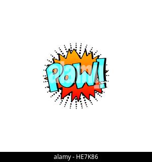 Bande dessinée multicolores effets sonores dans un style pop art, discours bulle Illustration de Vecteur