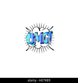 Bande dessinée multicolores effets sonores dans un style pop art, discours bulle Illustration de Vecteur