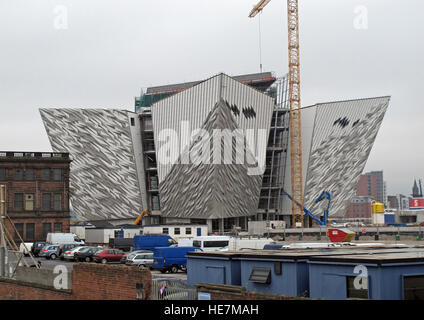 New White Star Titanic Quarter Museum, en construction en mai 2011, Belfast, Irlande du Nord, Royaume-Uni Banque D'Images