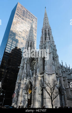 La Cathédrale Saint-Patrick, New York, New York Banque D'Images