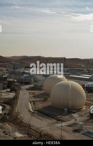 Construction de l'usine de traitement des eaux usées de As-Samra à Aqaba, Jordanie. Banque D'Images