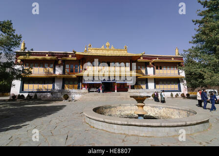 Lhassa Norbulingka : : Palais d'été du Dalaï Lama ; nouveau palais d'été construit par le 14e (aujourd'hui) Dalaï-Lama, Tibet, Chine Banque D'Images