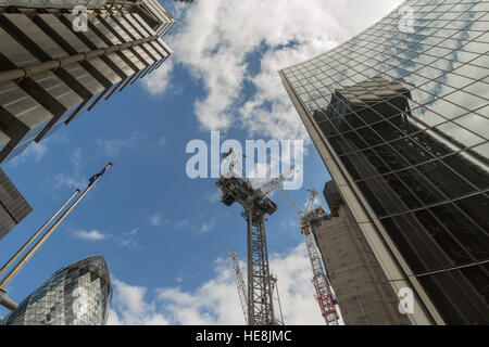 Quartier commercial et financier de Londres i - la construction se poursuit dans la ville Banque D'Images