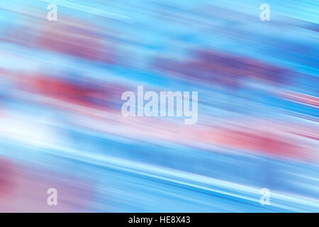 Motion blurred abstract fond bleu et rouge ou le papier peint. Banque D'Images